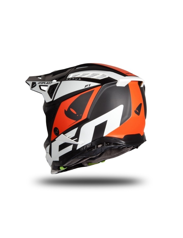 Casque motocross - UFO ECHUS Noir / Orange