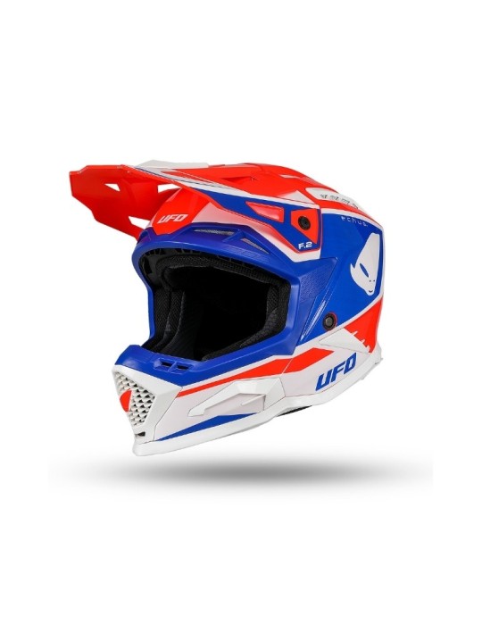 Casque motocross - UFO ECHUS Rouge / Bleu