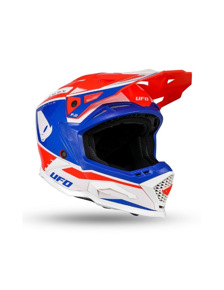 Casque motocross - UFO ECHUS Rouge / Bleu