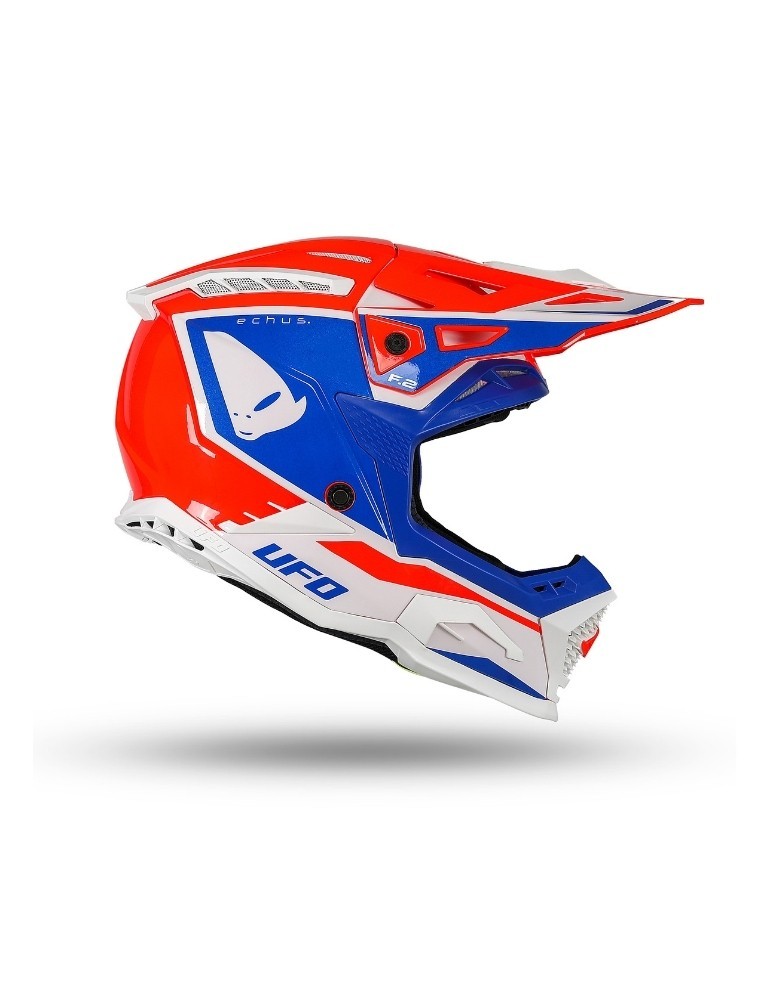 Casque motocross - UFO ECHUS Rouge / Bleu