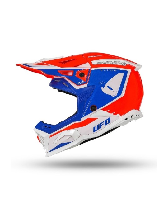 Casque motocross - UFO ECHUS Rouge / Bleu