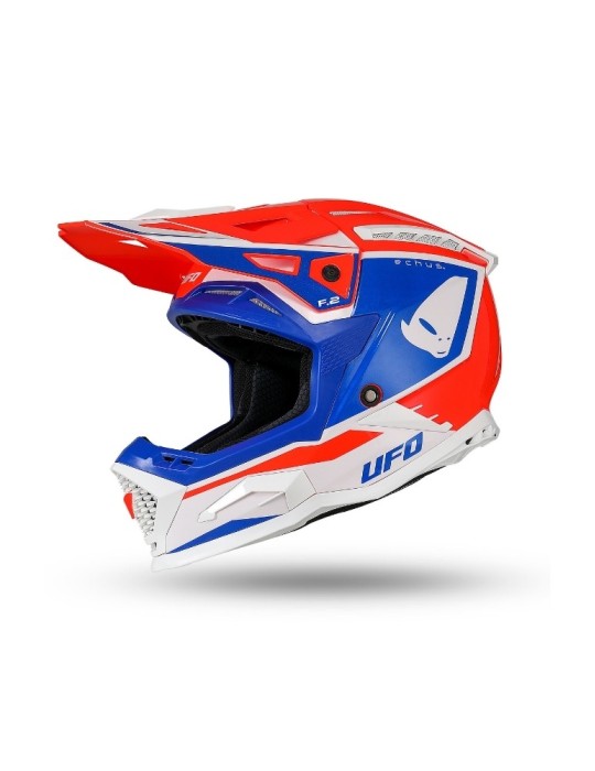 Casque motocross - UFO ECHUS Rouge / Bleu