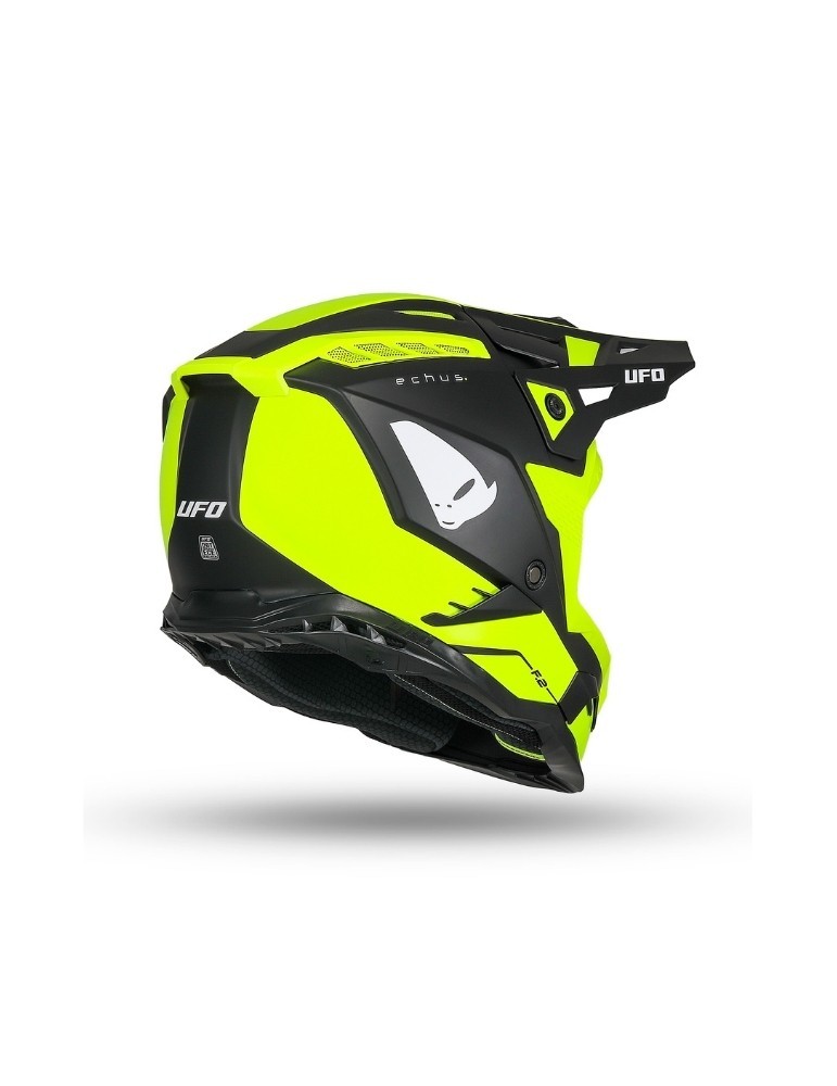 Casque motocross - UFO ECHUS Jaune / Noir