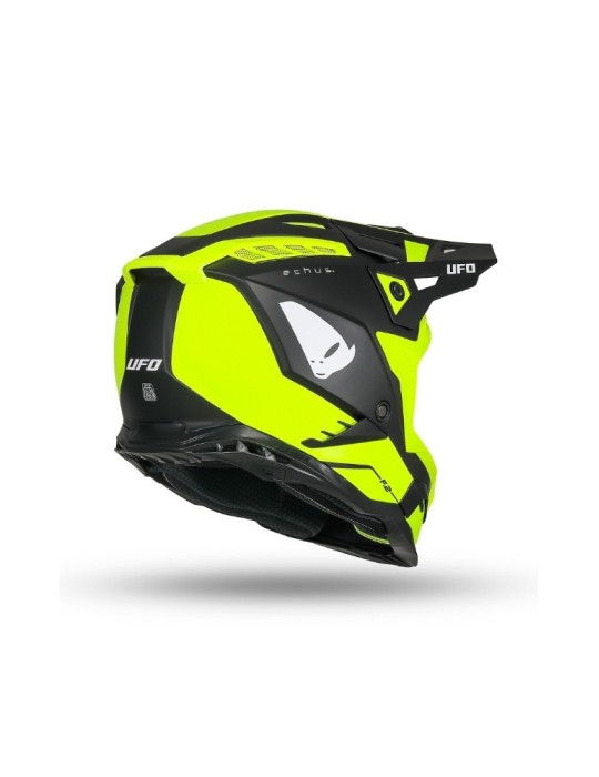 Casque motocross - UFO ECHUS Jaune / Noir