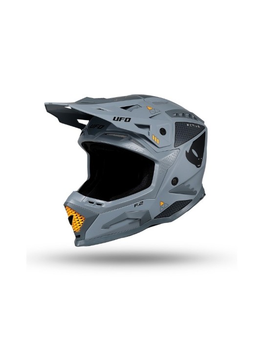 Casque motocross - UFO ECHUS Gris / Orange