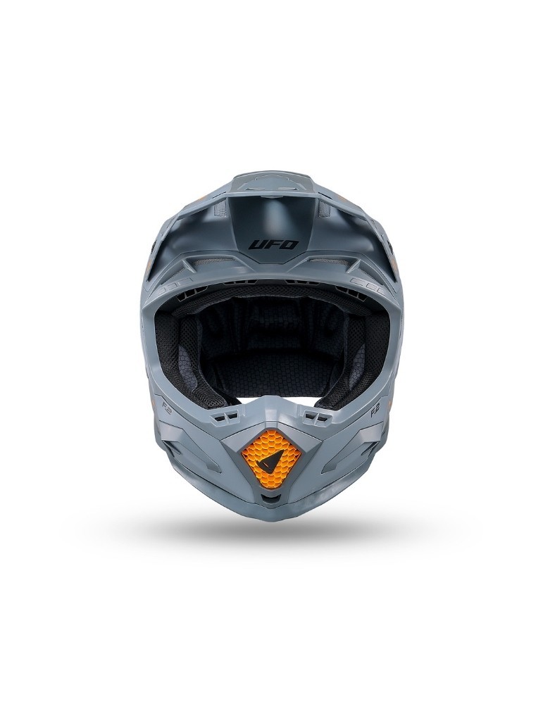 Casque motocross - UFO ECHUS Gris / Orange