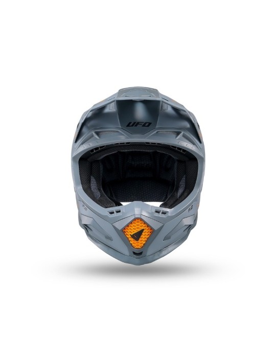 Casque motocross - UFO ECHUS Gris / Orange