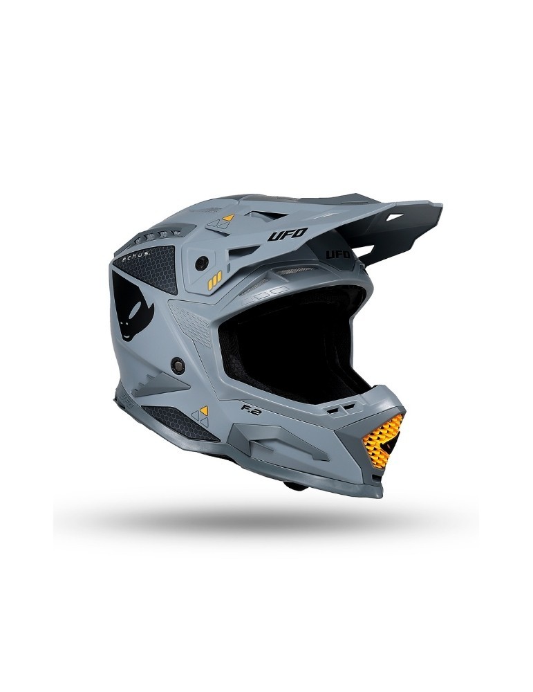 Casque motocross - UFO ECHUS Gris / Orange