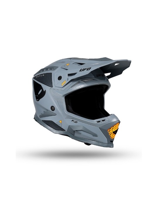 Casque motocross - UFO ECHUS Gris / Orange