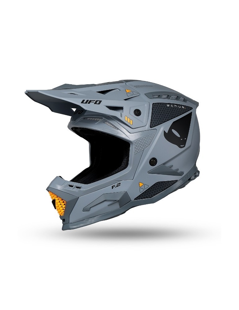 Casque motocross - UFO ECHUS Gris / Orange