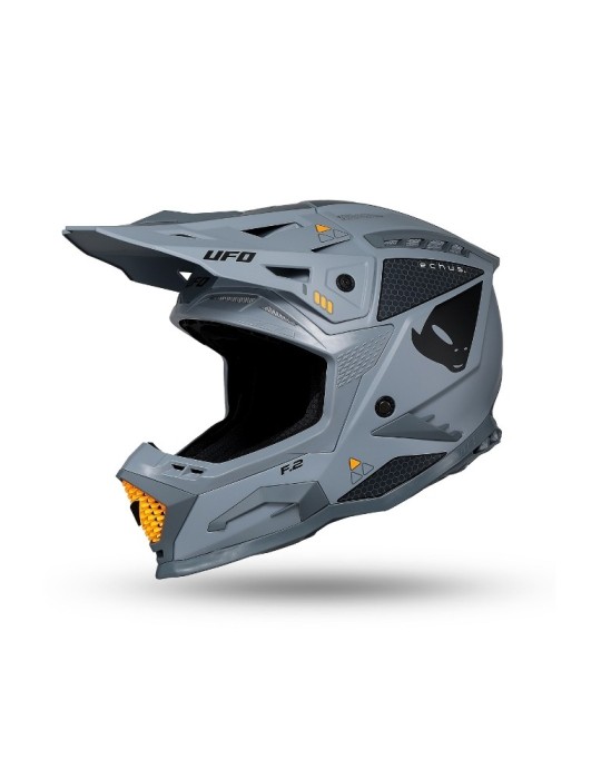 Casque motocross - UFO ECHUS Gris / Orange