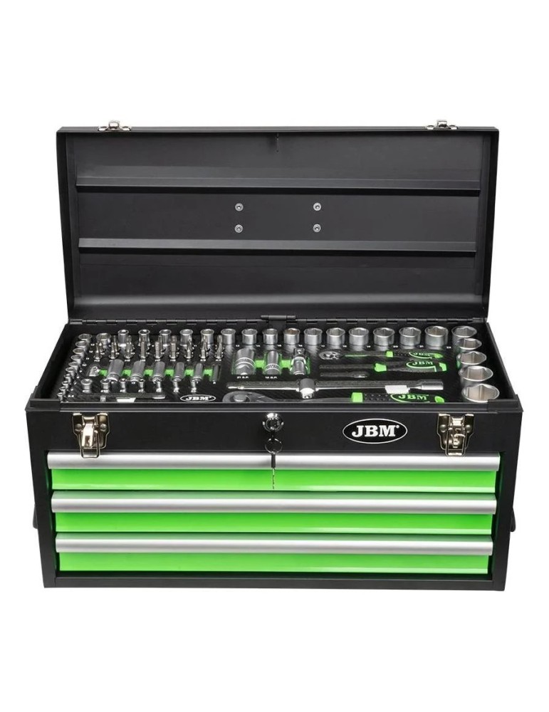 Mini Servante JBM Caisse à outils 143 outils 3 tiroirs