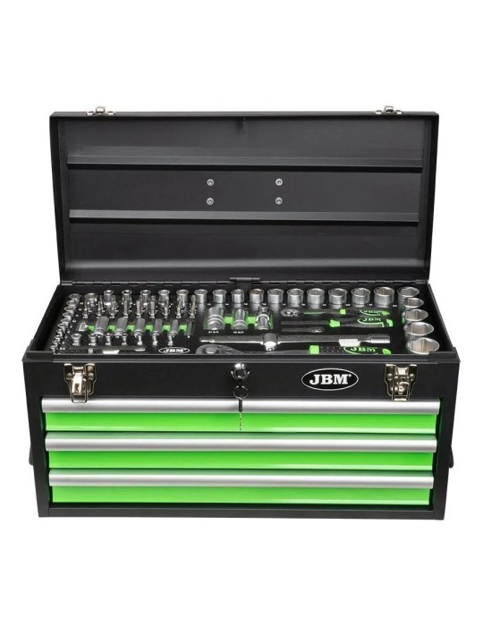 Mini Servante JBM Caisse à outils 143 outils 3 tiroirs