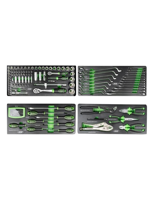 Mini Servante JBM Caisse à outils 143 outils 3 tiroirs