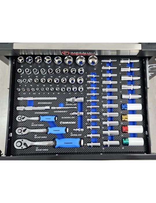 Servante d’atelier Barracuda Dynamic+ 7 tiroirs dont 5 outillés