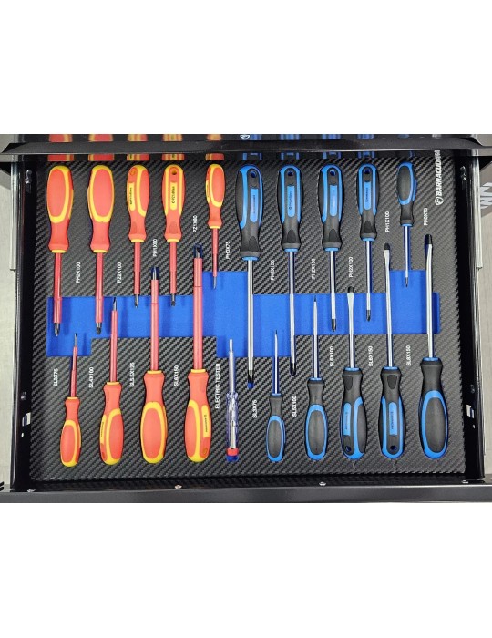 Servante d’atelier Barracuda Dynamic+ 7 tiroirs dont 5 outillés