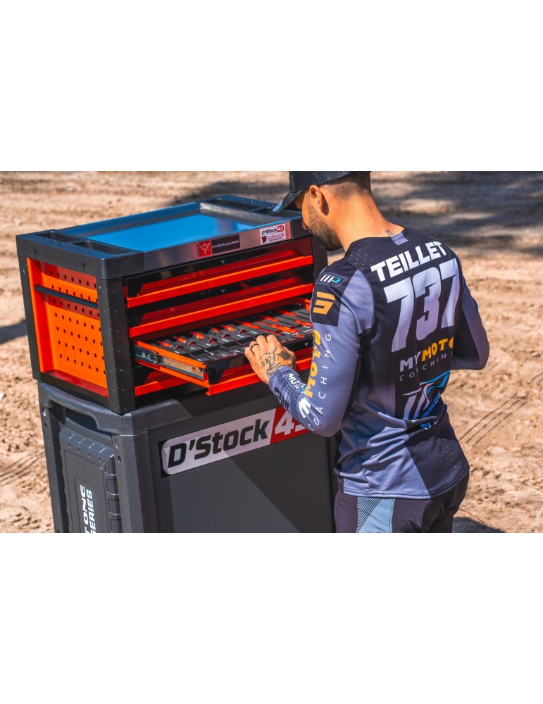 Servante portable Huttenberg 180 outils + clé dynamométrique