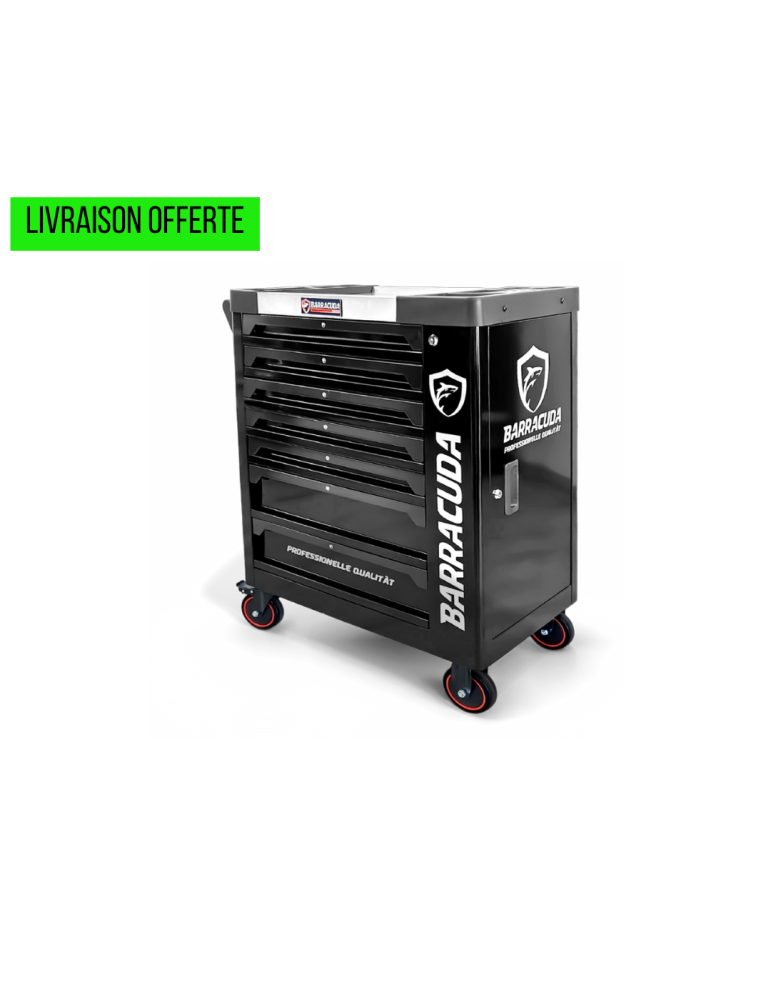 Servante d’atelier Barracuda Dynamic+ 7 tiroirs dont 5 outillés