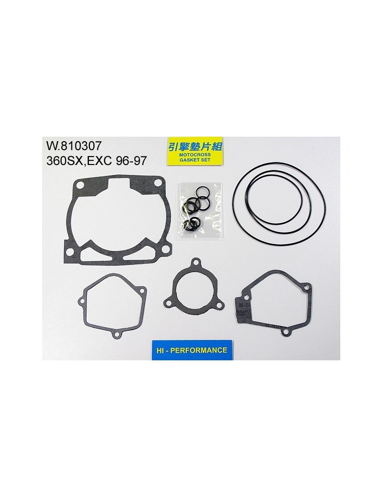 360 SX/EXC Pochette de joints haut moteur 360 SX/EXC Pochette de joints haut moteur