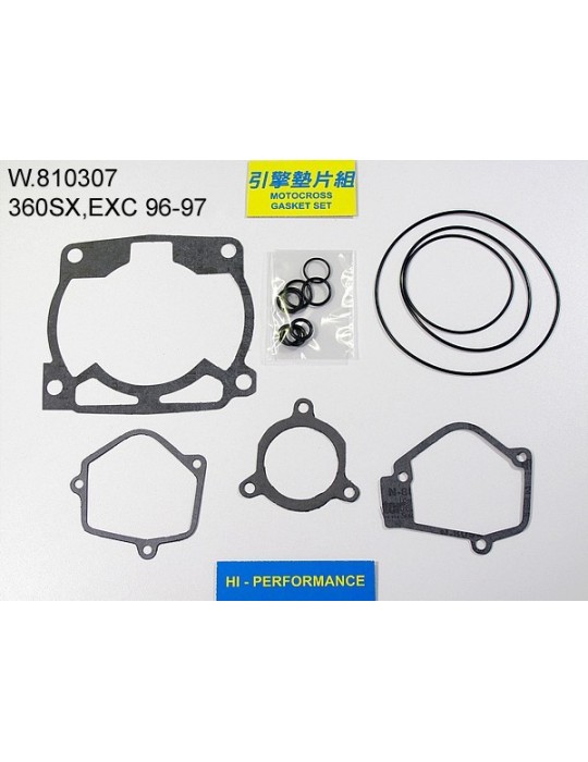 360 SX/EXC Pochette de joints haut moteur 360 SX/EXC Pochette de joints haut moteur
