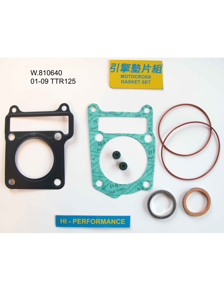 125 TTR Pochette de joints haut moteur