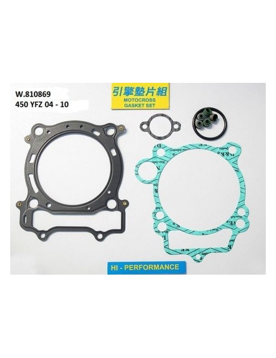 450 YFZ Pochette de joints Haut moteur 450 YFZ Pochette de joints Haut moteur