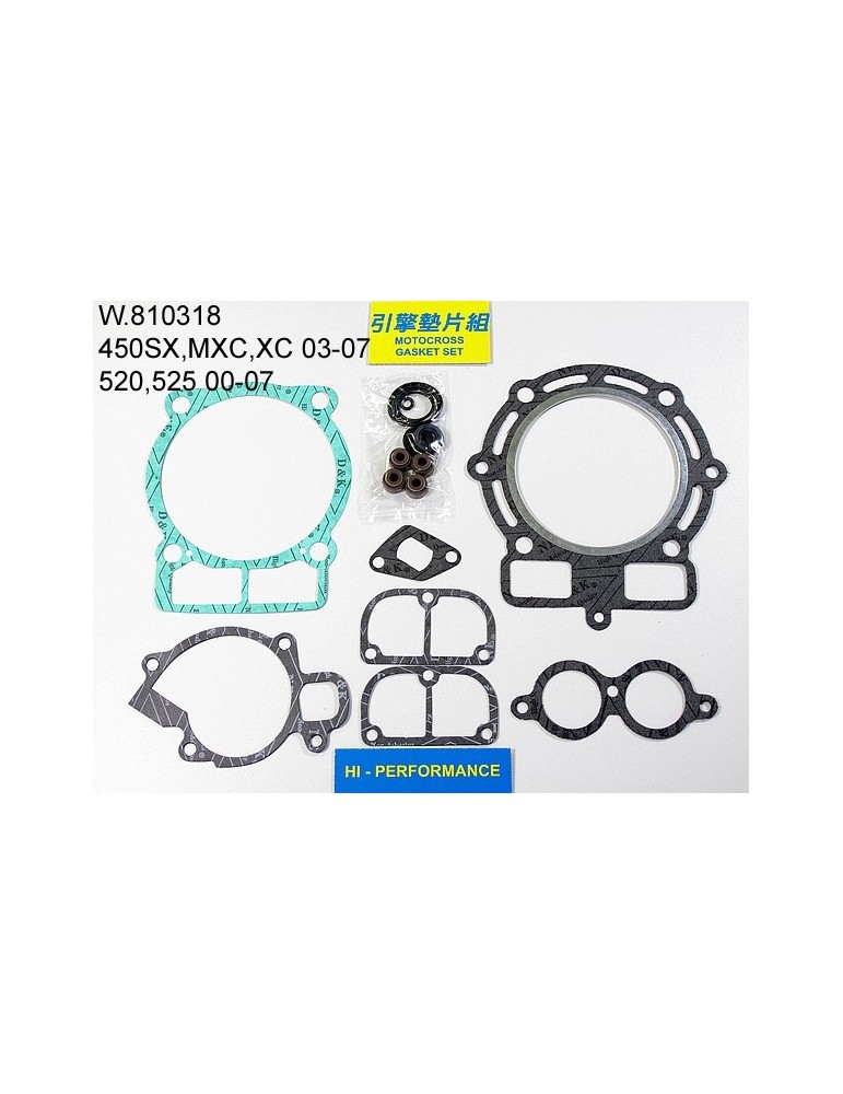 520 SX/MXC/EXC Pochette de joints haut moteur