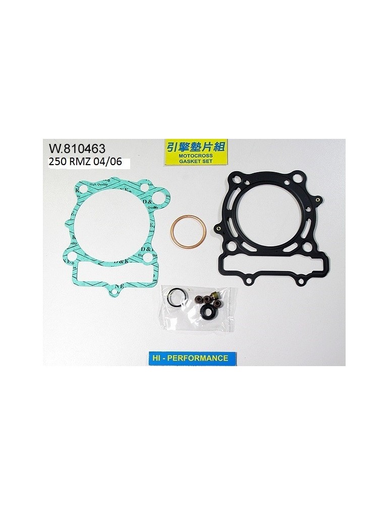 250 RMZ Pochette de joints haut moteur