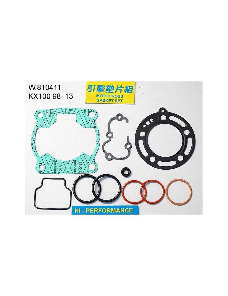 100 KX Pochette de joint haut moteur
