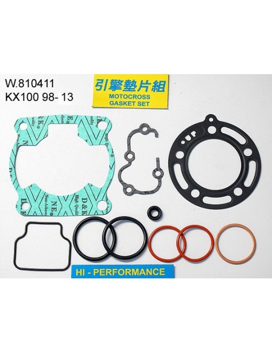 100 KX Pochette de joint haut moteur