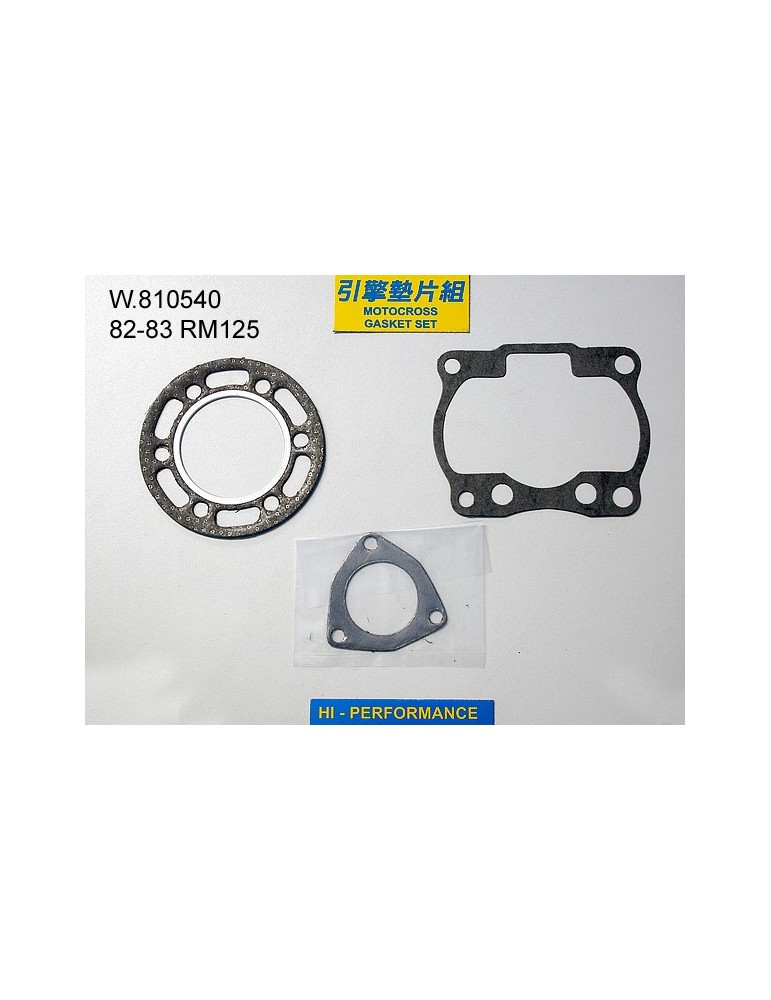 125 RM Pochette de joints haut moteur